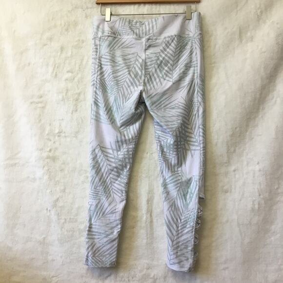 Jockey Mint Fern Leaf Plant Pattern Leggings - Picture 5 of 10